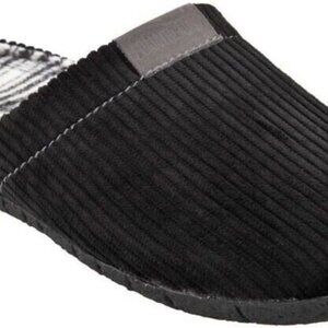 New Men's Foamtreads RUSSELL blACK CORDUROY OPEN BACK SLIPPER